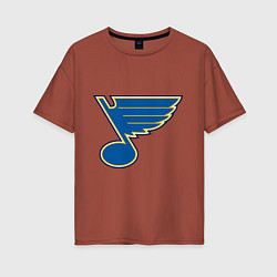 Женская футболка оверсайз St Louis Blues