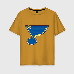 Женская футболка оверсайз St Louis Blues