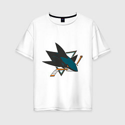 Женская футболка оверсайз San Jose Sharks