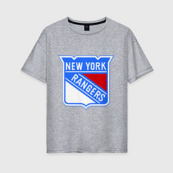 Женская футболка оверсайз New York Rangers