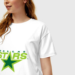 Футболка оверсайз женская Dallas Stars, цвет: белый — фото 2