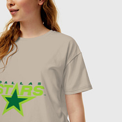Футболка оверсайз женская Dallas Stars, цвет: миндальный — фото 2