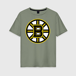 Женская футболка оверсайз Boston Bruins