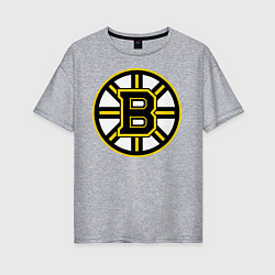 Женская футболка оверсайз Boston Bruins