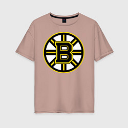 Женская футболка оверсайз Boston Bruins