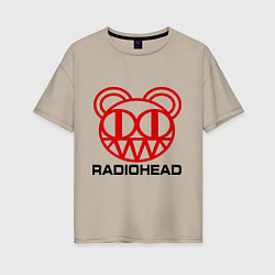 Женская футболка оверсайз Radiohead