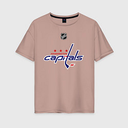 Женская футболка оверсайз Washington Capitals: Ovechkin 8