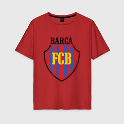 Женская футболка оверсайз Barca FCB