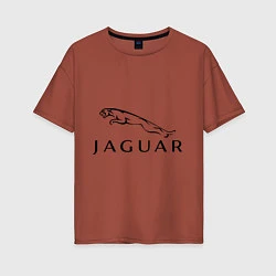 Футболка оверсайз женская Jaguar, цвет: кирпичный