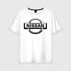 Женская футболка оверсайз Nissan club
