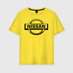 Женская футболка оверсайз Nissan club