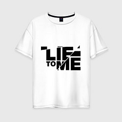 Женская футболка оверсайз Lie to me