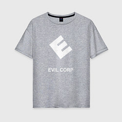 Женская футболка оверсайз Evil corporation