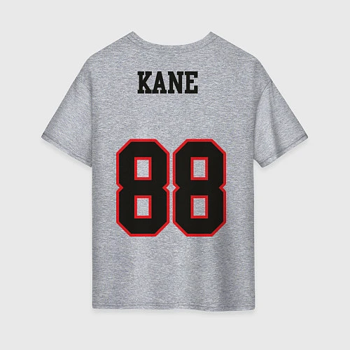 Женская футболка оверсайз Chicago Blackhawks: Kane / Меланж – фото 2