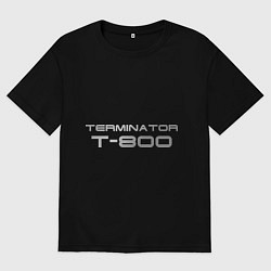 Женская футболка оверсайз Терминатор Т-800
