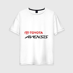 Футболка оверсайз женская Toyota Avensis, цвет: белый