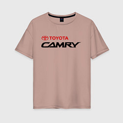 Футболка оверсайз женская Toyota Camry, цвет: пыльно-розовый