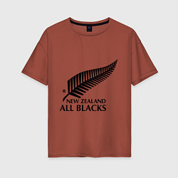 Женская футболка оверсайз New Zeland: All blacks