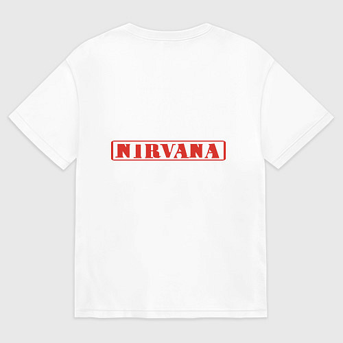 Женская футболка оверсайз Nirvana: Kurt Cobain / Белый – фото 2