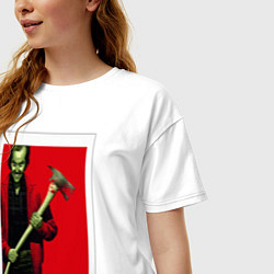 Футболка оверсайз женская The Shining, цвет: белый — фото 2