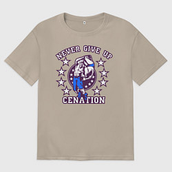 Женская футболка оверсайз WWE Never Give Up