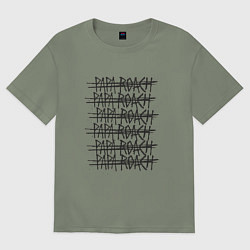 Футболка оверсайз женская Paparoach Gaps, цвет: авокадо