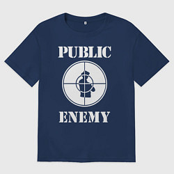 Женская футболка оверсайз Public Enemy