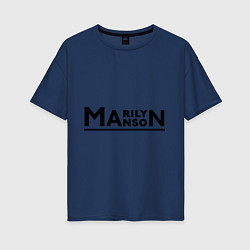 Женская футболка оверсайз Marilyn Manson