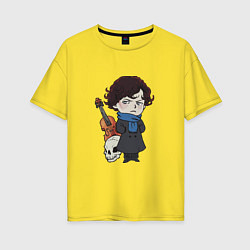 Женская футболка оверсайз Baby Sherlock