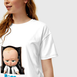 Футболка оверсайз женская Boss Baby, цвет: белый — фото 2