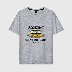 Женская футболка оверсайз Loading Generation