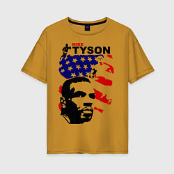 Женская футболка оверсайз Mike Tyson: USA Boxing
