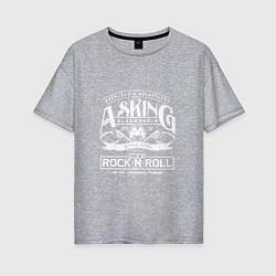 Женская футболка оверсайз Asking Alexandria: Rock'n'Roll