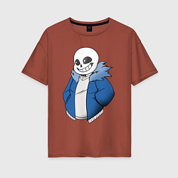 Женская футболка оверсайз Sans