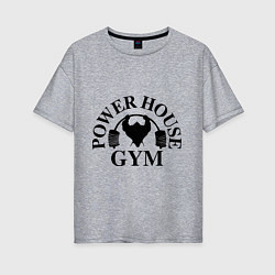 Женская футболка оверсайз Power House Gym