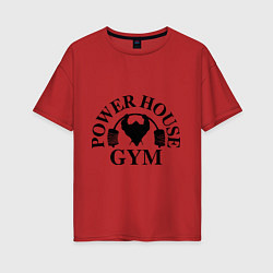 Женская футболка оверсайз Power House Gym