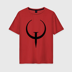Женская футболка оверсайз Quake champions