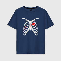 Женская футболка оверсайз TOP Skeleton