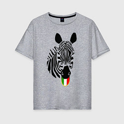 Женская футболка оверсайз Juventus Zebra