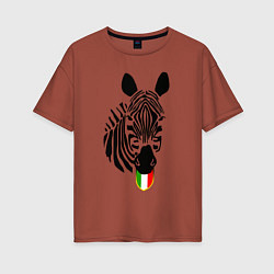 Женская футболка оверсайз Juventus Zebra
