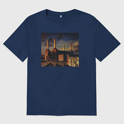 Футболка оверсайз женская Pink Floyd: Animals, цвет: тёмно-синий