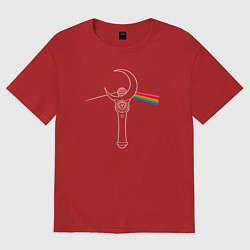 Женская футболка оверсайз Dark side of the moon