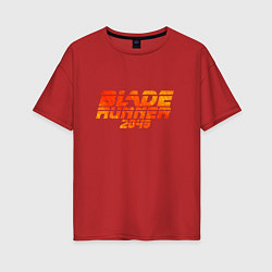 Женская футболка оверсайз Blade Runner 2049