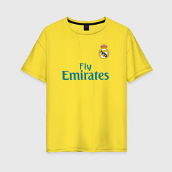 Футболка оверсайз женская Real Madrid: Ronaldo 07, цвет: желтый