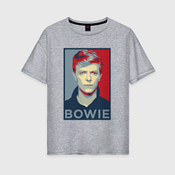 Женская футболка оверсайз Bowie Poster