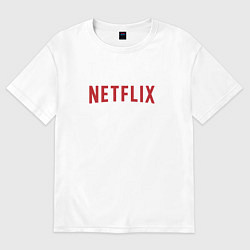 Футболка оверсайз женская Netflix, цвет: белый