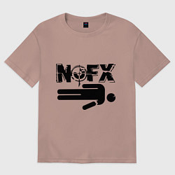 Женская футболка оверсайз NOFX crushman