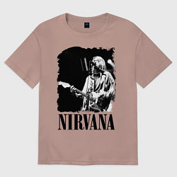 Футболка оверсайз женская Black Nirvana, цвет: пыльно-розовый