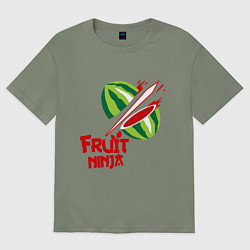 Женская футболка оверсайз Fruit Ninja