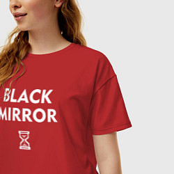 Футболка оверсайз женская Black Mirror: Loading, цвет: красный — фото 2